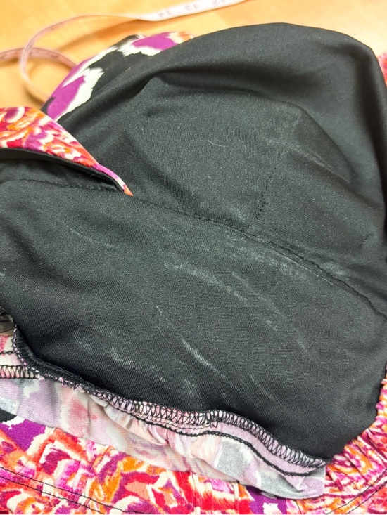 Bisou Bisou Pink & Black Floral Boho Halter Maxi Dress Womens 12 - Picture 9 of 9